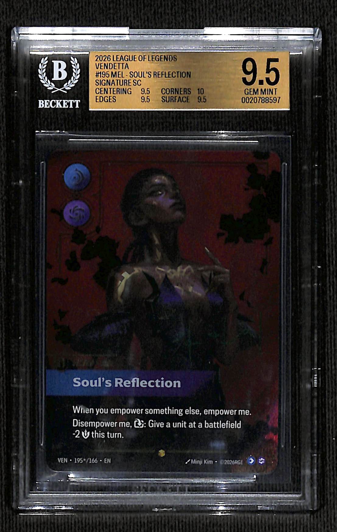 2023 Mel Souls Reflection (signature) [vendetta] BGS 9.5 Gem Mint