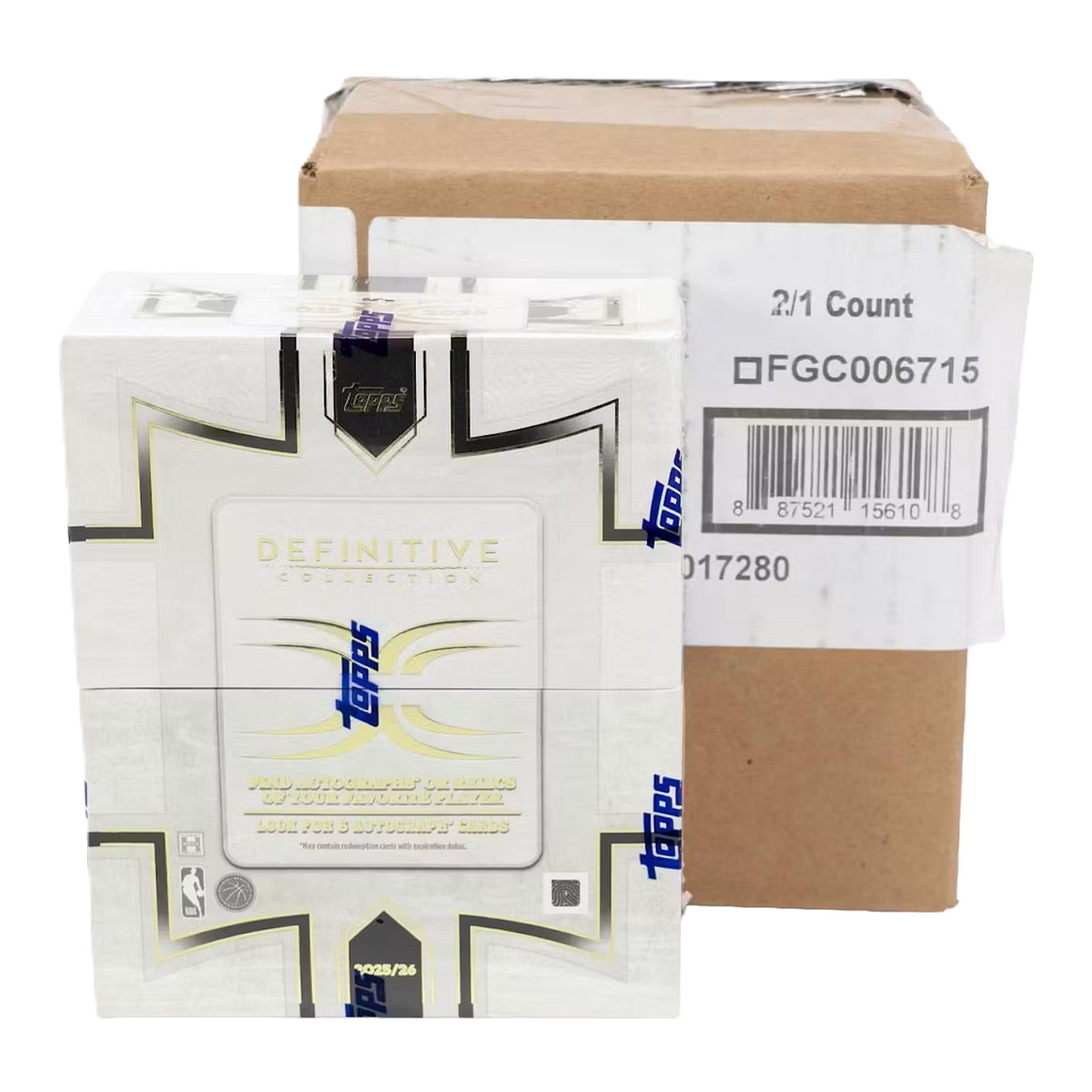 2025/26 Topps Definitive Collection Basketball Hobby 2-Box Case
