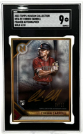 2023 Topps Museum Collection - Corbin Carroll Mfa-cc - Gold Framed Autograph /10 - SGC 9 Mint