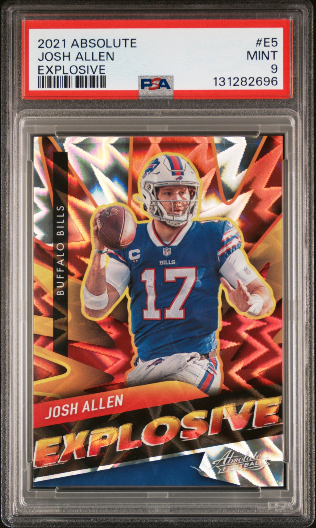 2021 Josh Allen 2021 Panini Absolute Explosive SSP PSA 9 Mint