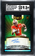 2023 Jaxon Smith-njigba RC 2023 Panini Select Draft Green Youth Explosion Rookie Auto SP 3/5 SGC 9.5 Gem Mint