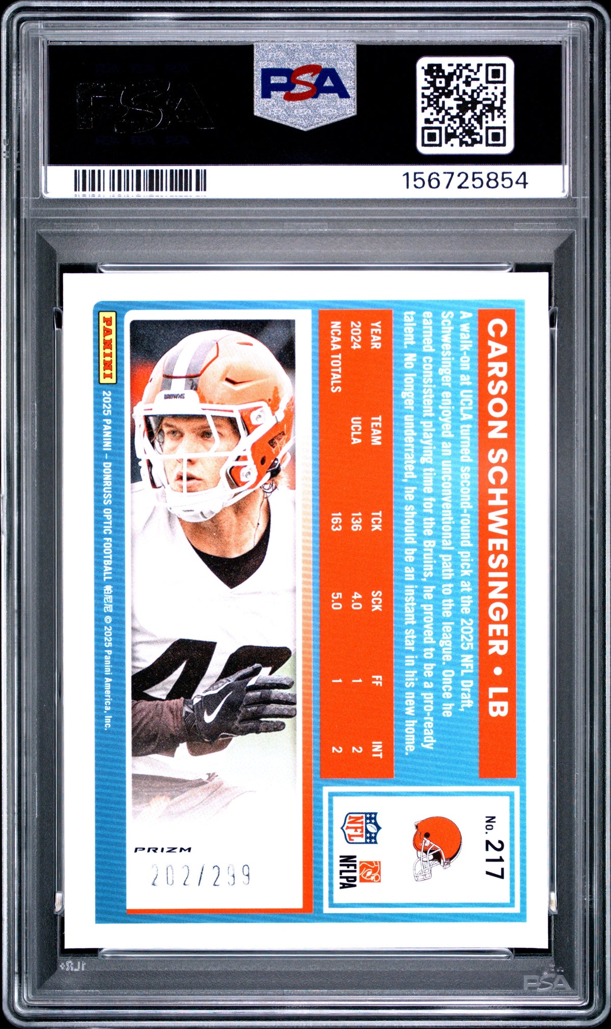 2025 Panini Donruss Optic Football Hobby Box