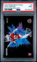 2025 Jack Sawyer 2025 Panini Prizm Draft Picks Black Color Blast #33 PSA 9 Mint