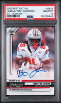 2025 Lamar "bo" Jackson 2025 Panini Instant NIL College Football Autograph 86/99 #lbja PSA 10 Gem Mint
