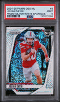 2024 Julian Sayin 2024 Panini The Ohio State University NIL Prizm Prizm-silver White Sparkles #8 PSA 9 Mint