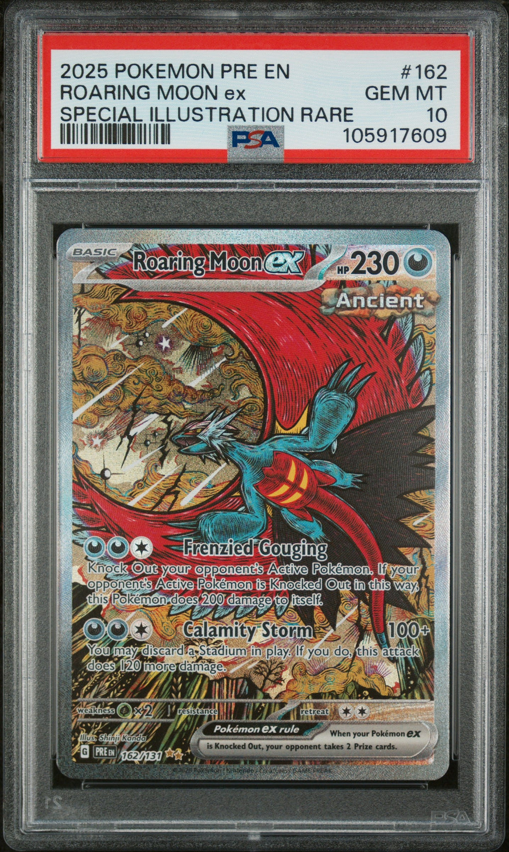 2023 Roaring Moon EX (special Illustration Rare) [prismatic Evolutions] PSA 10 Gem Mint