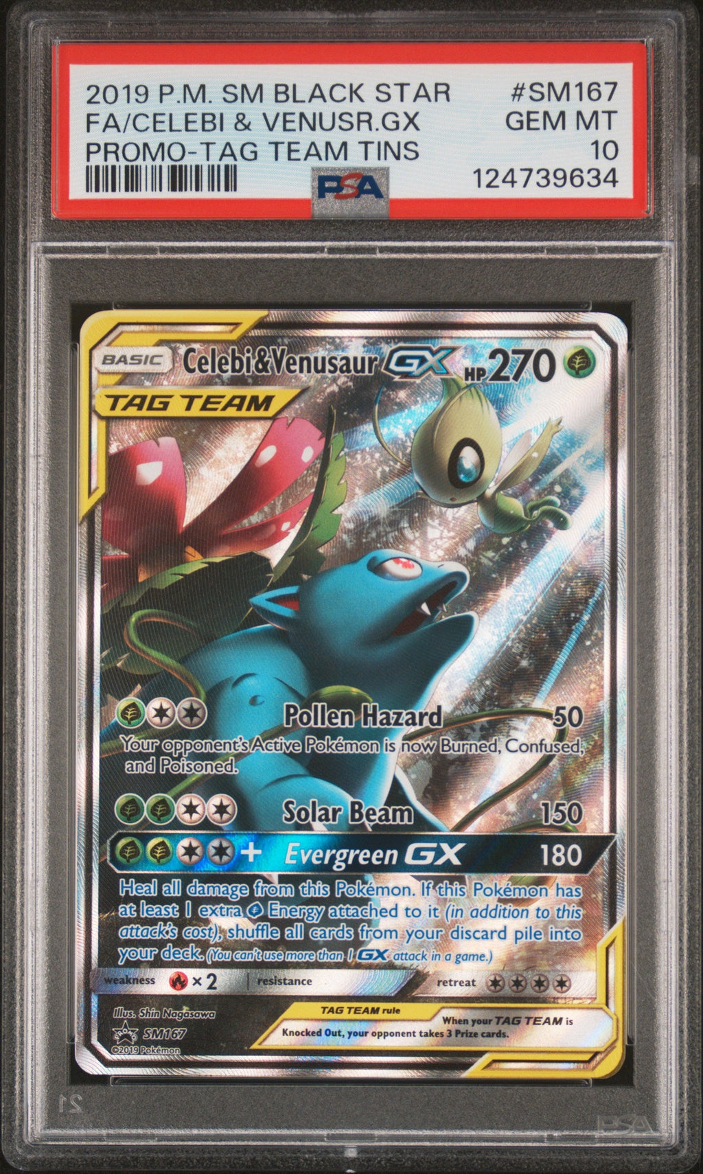 PSA 10 Celebi & Venusaur GX (Alternate Art) [SM Promos]