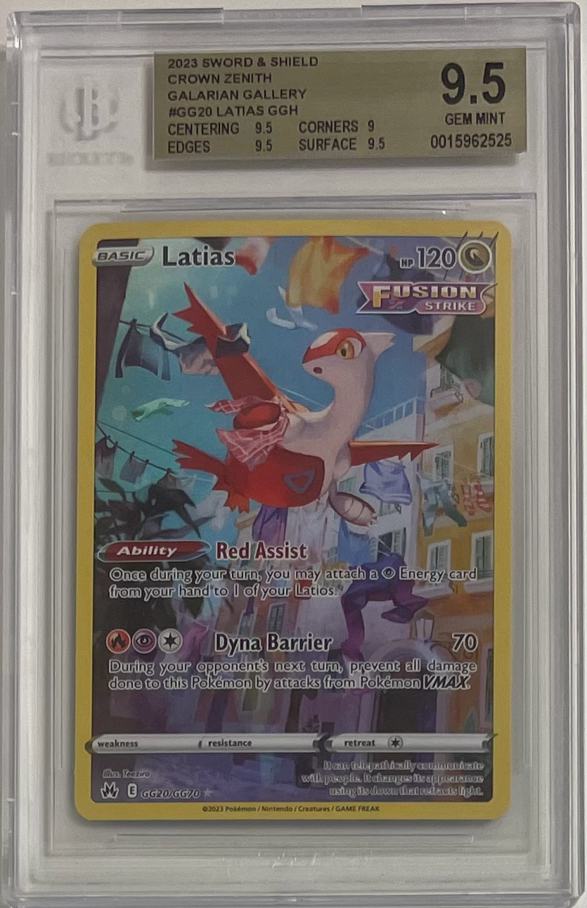 2023 Latias GG20/GG70 - Sword & Shield: Crown Zenith - 2023 Pokemon - BGS 9.5 Gem Mint