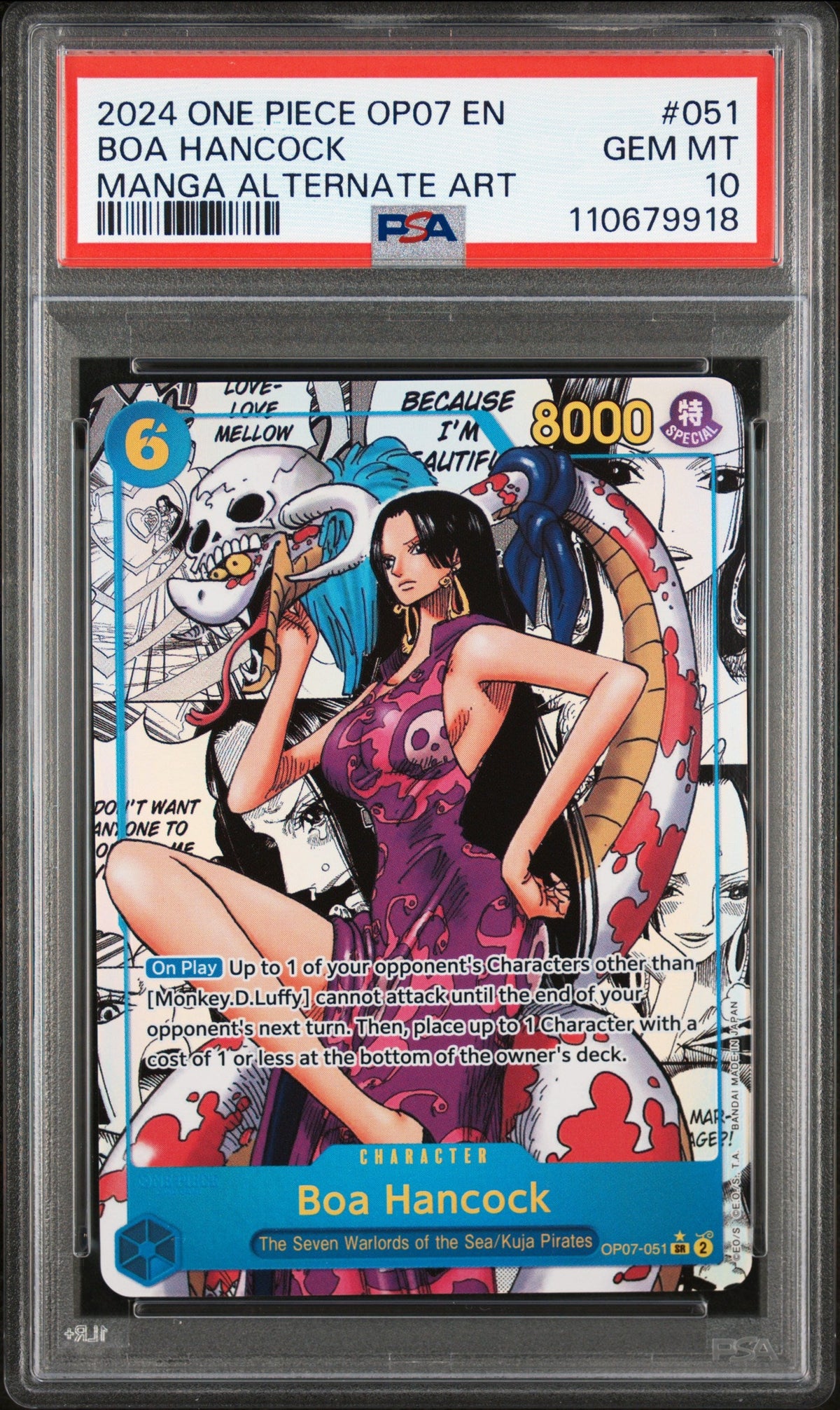 2023 Boa Hancock (manga) [500 Years In The Future] PSA 10 Gem Mint