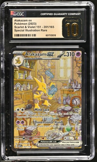 2023 Alakazam EX 201/165 151 Pokemon - 2023 Pokemon - CGC 10 Pristine