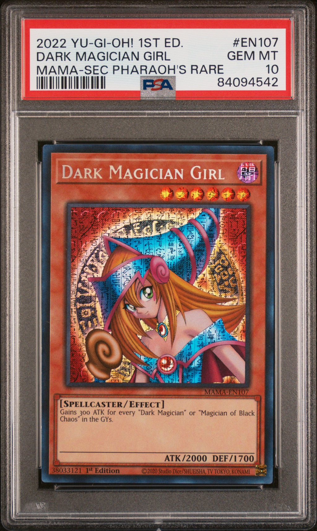 2023 Dark Magician Girl (secret Pharoah's Rare) [magnificent Mavens] PSA 10 Gem Mint