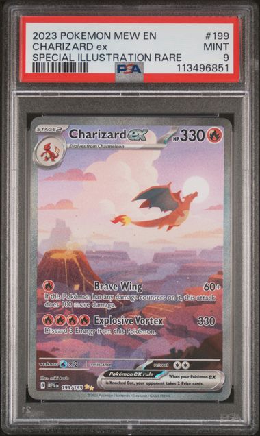 2023 Charizard EX 199/165 Scarlet & Violet 151 - 2023 Pokemon - PSA 9 Mint