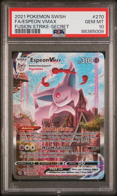 2023 Espeon VMAX #270 (alternate Art Secret) [fusion Strike] PSA 10 Gem Mint
