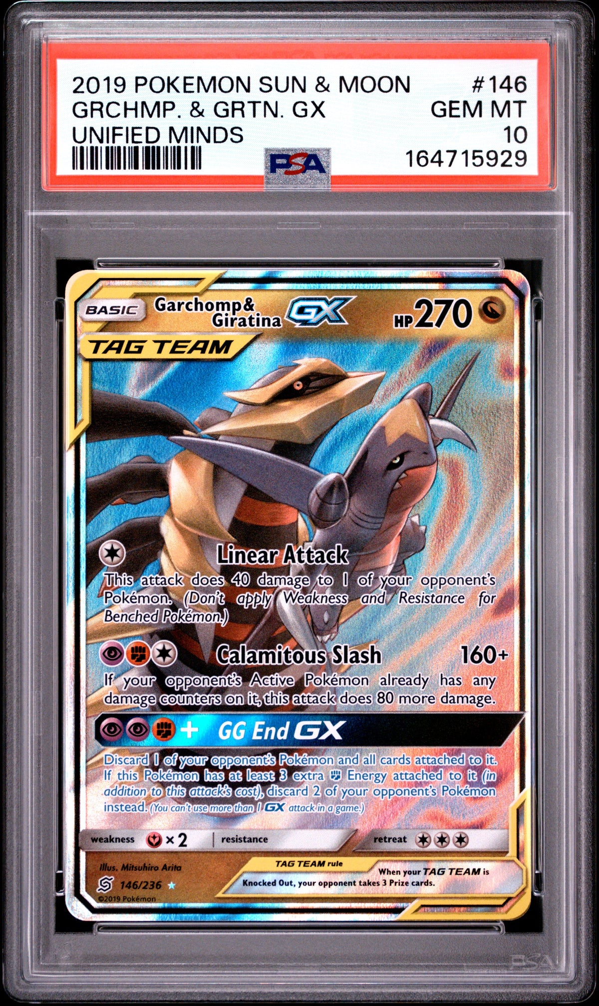 2023 Garchomp & Giratina GX [unified Minds] PSA 10 Gem Mint